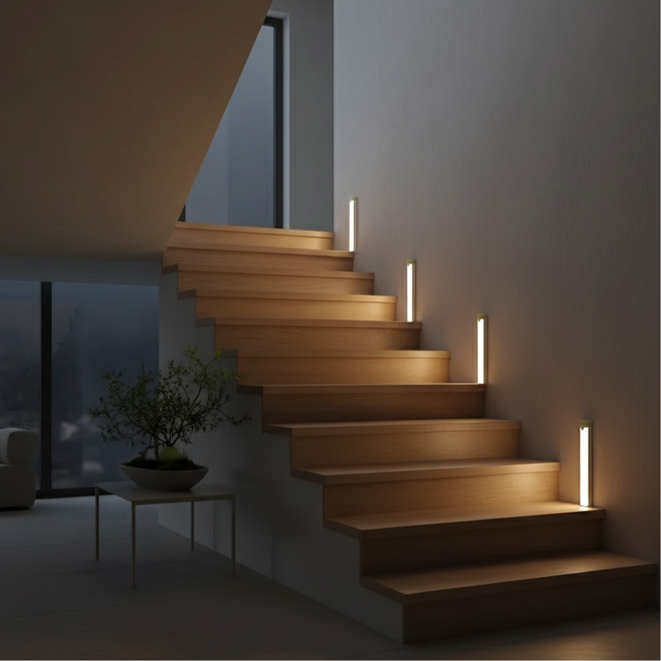 Luz LED Recargable con Sensor de Movimiento – Iluminación Inteligente para Hogar