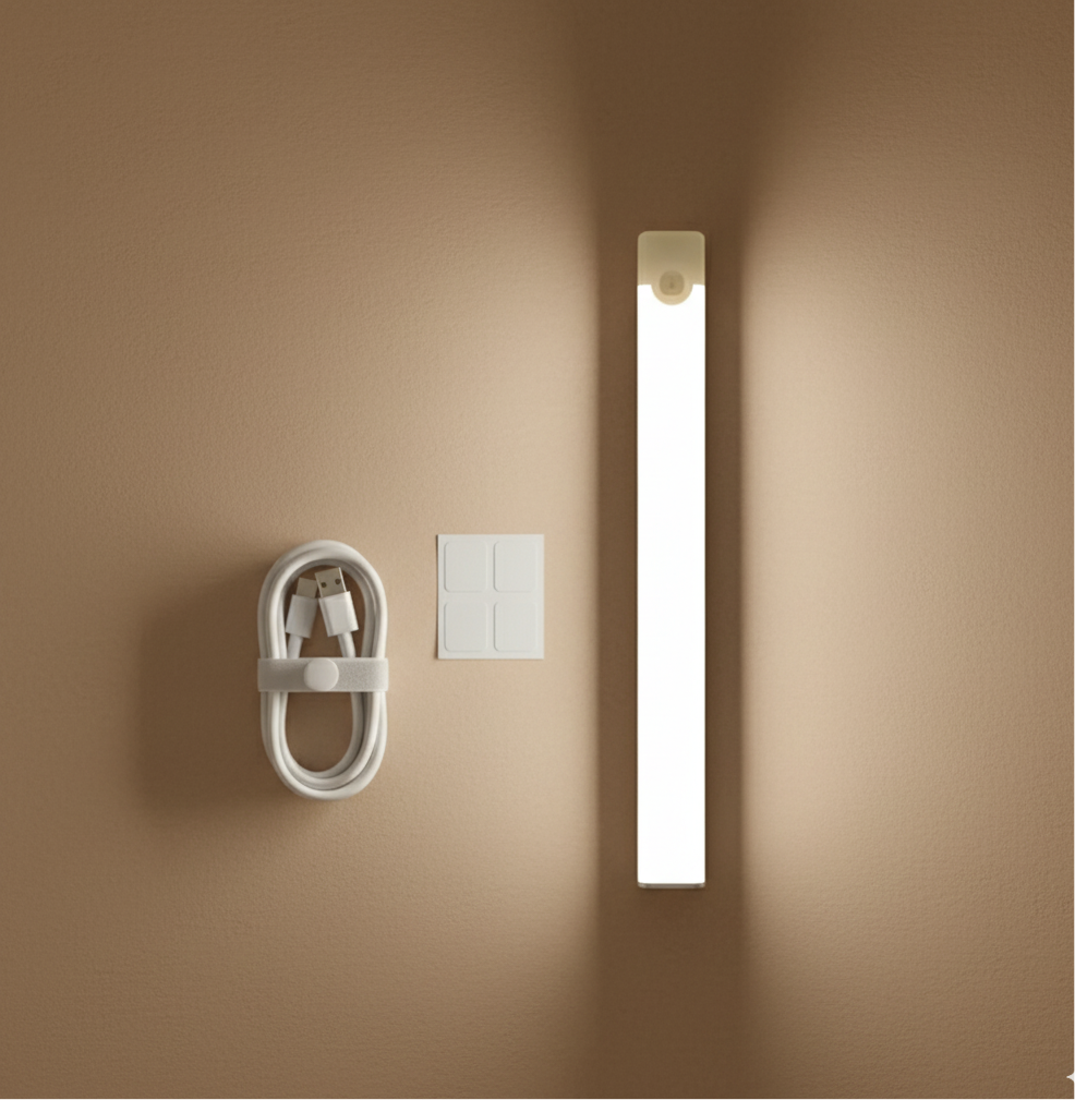 Luz LED Recargable con Sensor de Movimiento – Iluminación Inteligente para Hogar