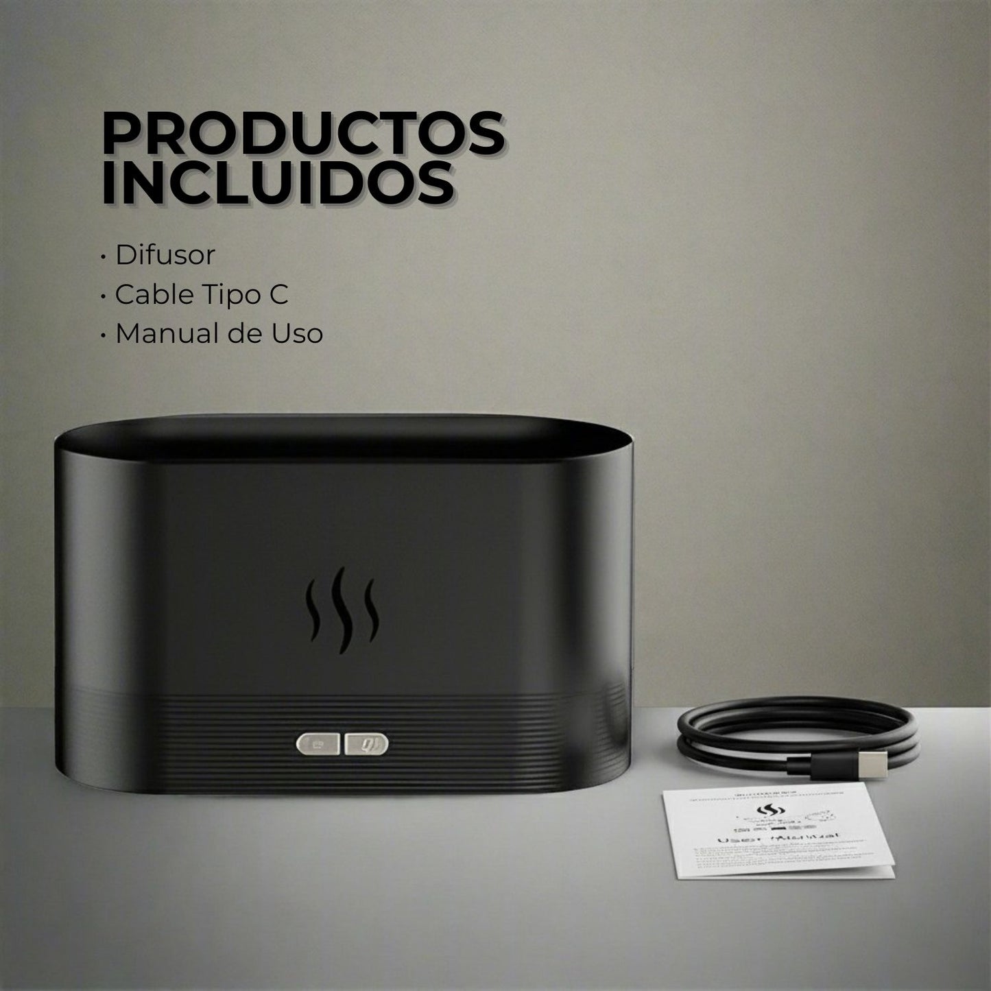 Difusor de Aromas & Humidificador Ultrasónico con Luz LED