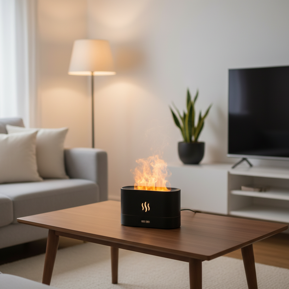 Difusor de Aromas & Humidificador Ultrasónico con Luz LED