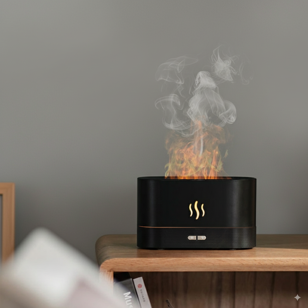 Difusor de Aromas & Humidificador Ultrasónico con Luz LED